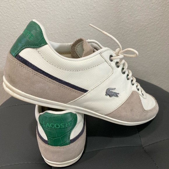 Lacoste Shoes size 8 White and Green - Picture 4 of 7